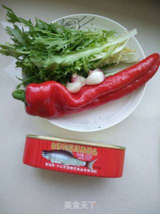 豆豉鱼拌苦菊的做法步骤：1