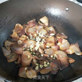 蒜薹炒腊肉的做法步骤：9