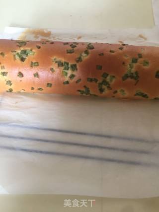 香葱肉松蛋糕卷的做法步骤：11