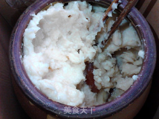 土豆蒸坛子肉的做法步骤：2