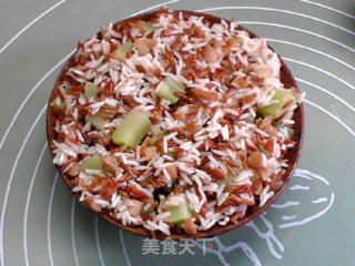 坛子肉蒸红米饭的做法步骤：10