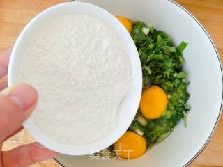 小白菜鸡蛋饼的做法步骤：6