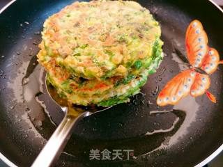 小白菜鸡蛋饼的做法步骤：10