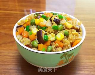 蚝油彩色炒饭的做法步骤：12