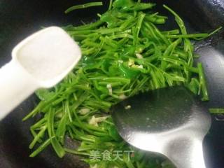 辣椒炒空心菜梗的做法步骤：9