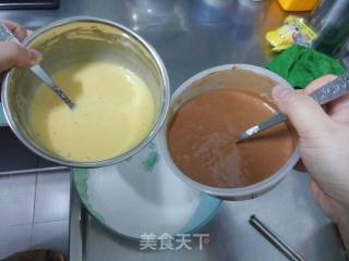 双色蒸蛋糕的做法步骤：6