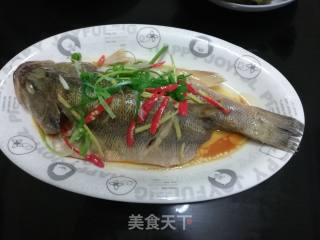 超入味的清蒸鲈鱼的做法步骤：9