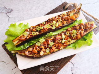 “夏日懒人餐”蒜蓉辣椒烤茄子的做法步骤：8