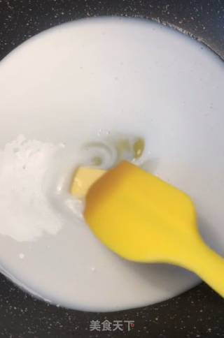 抹茶味生巧的做法步骤：1