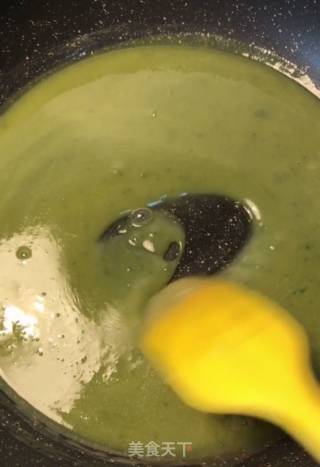 抹茶味生巧的做法步骤：3