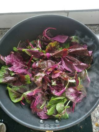 素炒红苋菜的做法步骤：3