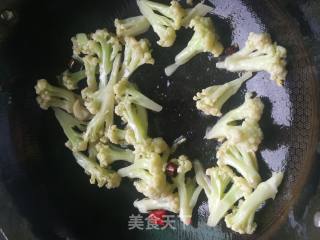 素炒花菜的做法步骤：4