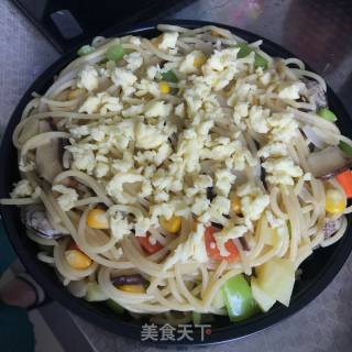 芝士焗海鲜意面的做法步骤：6