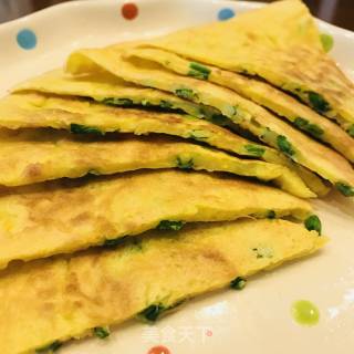 葱花鸡蛋薄饼的做法步骤：1