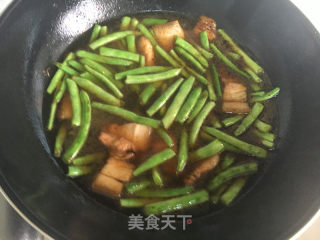 四季豆烧肉的做法步骤：6