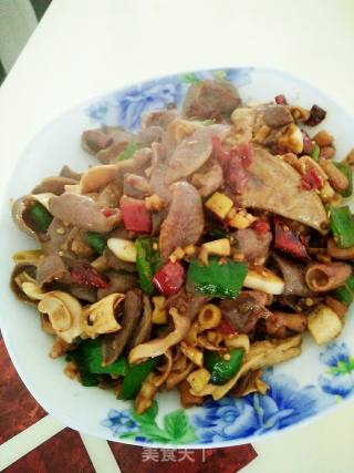 辣炒鹅杂的做法步骤：8