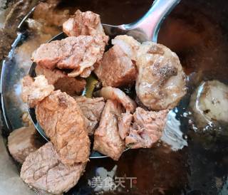 番茄黄豆炖牛腩的做法步骤：4