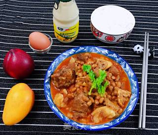 番茄黄豆炖牛腩的做法步骤：17
