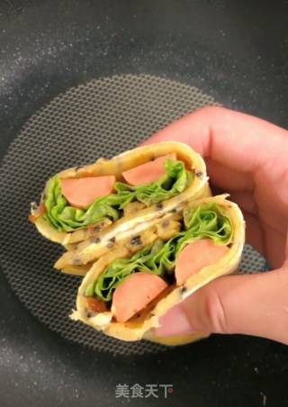 早餐手抓饼的做法步骤：8