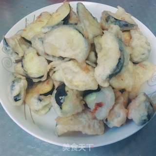 炸茄子拌黄瓜的做法步骤：5