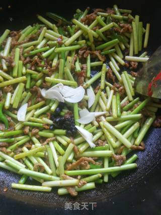 蒜苔肉丝的做法步骤：5