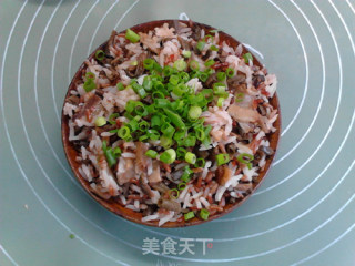 腌豇豆坛子肉焖红米饭的做法步骤：15