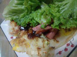 自制鸡蛋饼的做法步骤：4