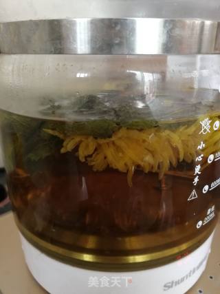 薄荷菊花茶的做法步骤：3