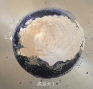 蓝色乡村面包的做法步骤：2