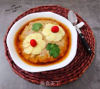 福花蒸肉#蒸菜#的做法步骤：10