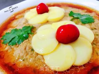福花蒸肉#蒸菜#的做法步骤：12