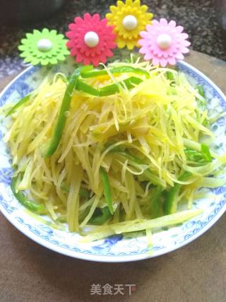 青椒土豆丝的做法步骤：9