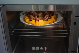 南瓜蒸排骨的做法步骤：6