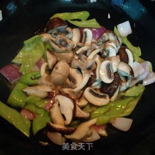 炒杂菇的做法步骤：6