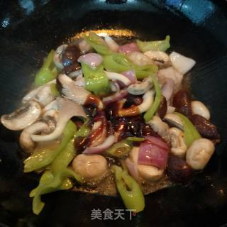炒杂菇的做法步骤：7