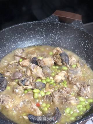 毛豆炒仔鸡的做法步骤：8
