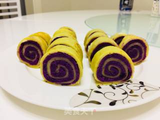 蛋饼紫薯卷的做法步骤：8