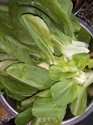 炒油菜的做法步骤：2