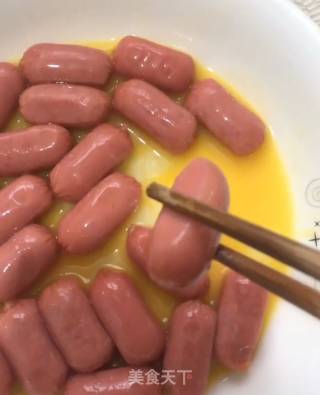 香脆肠的做法步骤：1