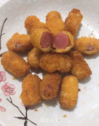 香脆肠的做法步骤：7