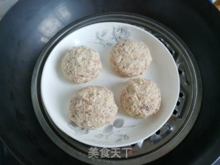 清蒸豆腐肉圆的做法步骤：4