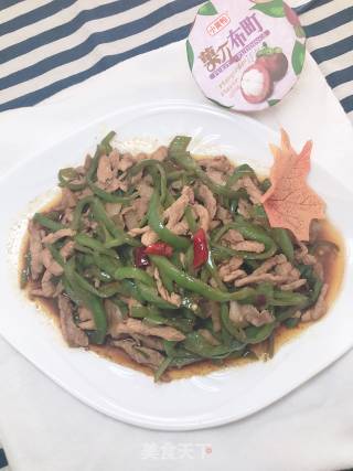 青椒炒肉的做法步骤：9