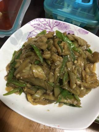 茄子炒辣椒的做法步骤：9