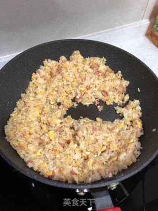 黄金蛋炒饭的做法步骤：8