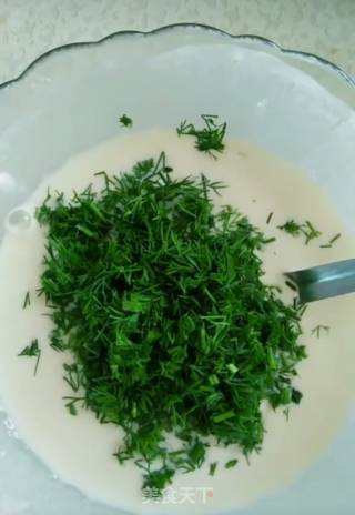 凉拌茴香面条的做法步骤：4