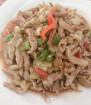 泡黄瓜炒肉的做法步骤：7