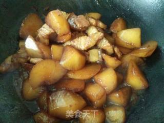 白萝卜烧肉的做法步骤：9