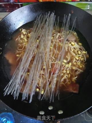 豆芽粉条肉的做法步骤：8