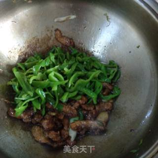 青椒牛肉片的做法步骤：5