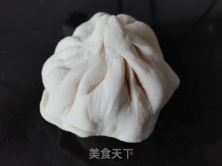 奶黄豆沙双馅包的做法步骤：10